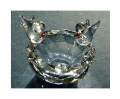 Crystal World Glasfigur Vogeltränke