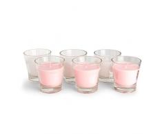 Amazon-Marke: Presto! Lufterfrischer-Duftkerzen Floral Garden/Fresh Linen , Medium - 6 Kerzen