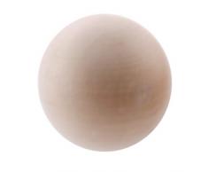 Jixing 1 STÜCKE Natürliche Holz Handwerk Holzkugeln Runde Unlackiert Holzperlen 50mm / 60mm / 70mm / 80mm, Holz, 6 cm