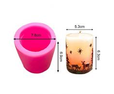 rosemaryrose Kerzenform Bienenwachs Kerzen Silikonform Bienen -3D Weihnachtsbaum Kuchen Kerzenformen, Silikonseifenform, Formen -für Kuchen Werkzeuge Weihnachts Ration Für Zuhause