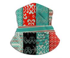 best pillow Set Weihnachtspapier Scrapbook Holidays Sturmhaube Atmungsaktiver Gesichtsschal Mikrofaser-Halswärmer für Unisex 10X11.6 Zoll