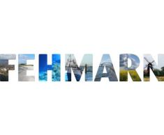 WANDTATTOO w590 mehrfarbige Wandschrift Fehmarn Wandaufkleber, 96x17 cm