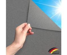 MARAPON Fensterfolie Milchglas Selbstklebend - Milchglasfolie Selbstklebend Ohne Kleber - Statische Bad Folie Matt - Sichtschutzfolie Fenster (Anthrazit, 60 x 200 cm)