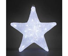 Deuba LED Acryl Figur Weihnachtsdeko Beleuchtung Weihnachten Leuchtstern Indoor Outdoor