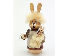 Räuchermännchen Miniwichtel Häsin mit Baby - 16cm