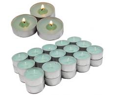 Smart Planet® Kerzen Ambiente - 30 Stück Duftteelichter Teelichte Set Fresh Cotton - Baumwoll Duft - Aluminium Hülle - 4 Stunden Lange Brenndauer