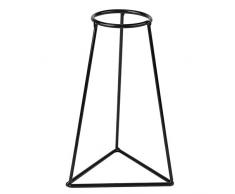 Metall Vase Rahmen, Schwarz Eisen Blumenvase Rahmen Pflanzenhalter Blumenständer Indoor Cafe Home Dekoration(E)