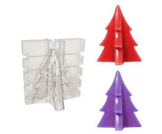 Kerzenform zum Gießen Weihnachten, DIY Kerzenform mit Schrauben, Kreuzform Weihnachtsbaumkerze Kunststoffform