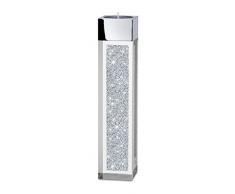 My IMPLEXIONS Moderner Teelichthalter Pylon mittel veredelt mit Swarovski Kristallen/Besondere Tisch-Dekoration
