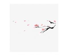 N/B njmmbt Pfirsichblüte Blütenblätter Alten Stil chinesischen Feng Shui Tinte künstlerische Stimmung Dekoration Wandbild