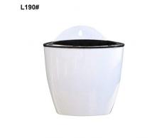 Venus Valink Selbstwässernder Blumentopf, zum Aufhängen an der Wand, rund, Kunstharz, Kunststoff, Blumenhalter für Zuhause, Garten, Balkon, Dekoration, Large