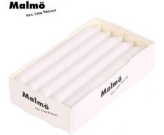 KCB Tafelkerzen 10er-Set Weiß Stabkerzen Leuchterkerzen Tischdeko Spitzkerzen