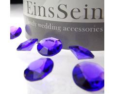 100x FUNKELNDE Diamantkristalle 12mm lila EinsSein® Dekoration Dekosteine Diamanten FUNKELNDE Diamantkristalle Streudeko Konfetti Tischdeko Hochzeit