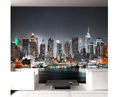 Vlies Fototapete 400x280 cm - 3 Farben zur Auswahl - Top - Tapete - Wandbilder XXL - Wandbild - Bild - Fototapeten - Tapeten - Wandtapete - Stadt City New York d-B-0034-a-c