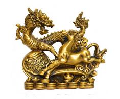 ZAQWSXCDE Statuen Und Skulpturen Skulptur Figur Dekofigur Reine Kupfer Drachen Pferd Pferd Dekoration Maskottchen Home Dekoration Skulptur