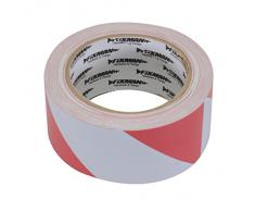 FIXMAN 188781 Absperrband 50 mm x 33 m, rot-weiß