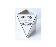 JSFQ Nordische geometrische Vergoldungsvase Floral Set Wohnzimmer Dekoration Keramik Ornamente Vase (größe : 15.5CM high)