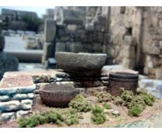 Töpfe & Schalen f. den Krippenbau, 7 Stck, Krippenzubehör