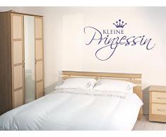 Graz Design Wandtattoo Babyzimmer für Kinderzimmer Spruch kleine Prinzessin - Mädchen (83x50cm//045 hellrosa)