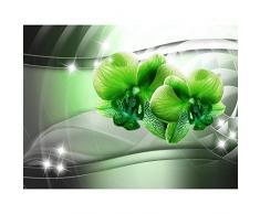 Fototapeten Blumen Orchidee 352 x 250 cm - Vlies Wand Tapete Wohnzimmer Schlafzimmer Büro Flur Dekoration Wandbilder XXL Moderne Wanddeko - 100% MADE IN GERMANY - 9321011b