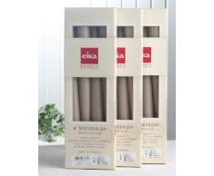 12x Eika-Spitzkerzen 24,5 x 2,3 cm Ø (3x4er Pack), Sand