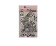 Woodware klar Magic Deko-Hase Stempel-Set, Polymer, 21 x 11 x 0,6 cm