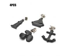Jannyshop 4PCS Vintage Tischdeckenbeschwerer Tischdecke Gewichte Antik Gusseisen Winddichte Tischdecke Pendelclips für Picknick im Freien