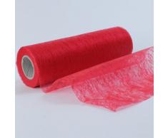 20m/23cm Kirschrot Rot TISCHBAND Vlies Tischläufer Hochzeit Kommunion Tischdeko
