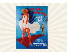 OOTB The seven year itch- Marilyn Monroe Kinoplakat auf Leinwand