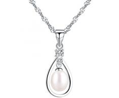 Unendlich U 925 Sterling Silber Engel Tränen Trännenförmige Opal Anhänger Halskette in Weihnachtsstrumpf für Valentinstag Neujahrstag