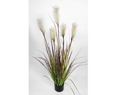 Seidenblumen Roß Pampasgras/Grasbusch 120cm LA Dekogras künstliches Gras Kunstpflanzen Kunstgras künstliche Pflanzen Solitärgras Ziergras