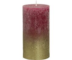 Bolsius Rustik Stumpenkerze Metallic