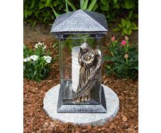 Garten Paradies Handmade Grablampe Grablicht Grablicht Grabdekoration Grabschmuck Kerze incl.Grabkerze