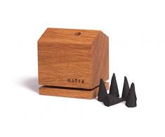 HYTTE/Räucherhaus aus Holz (Eiche) inkl. 5 Räucherkerzen