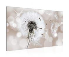 Bild Blumen Pusteblume Wandbild Vlies - Leinwand Bilder XXL Format Wandbilder Wohnzimmer Wohnung Deko Kunstdrucke Braun 1 Teilig - MADE IN GERMANY - Fertig zum Aufhängen 211214b