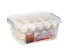 Christmas Gifts 70 x Weihnachtskugeln, Plastik, Gold, 37 x 27.7 x 16 cm