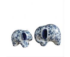 WEHOLY Statue Skulptur Dekoration Statuen Blau und Weiß Porzellan BlumenvaseHome Dekorative tsChinese Classical Style Flaschenvase Top Sammlerstücke