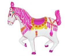 Folienballon Zirkuspferd pink Folienballons