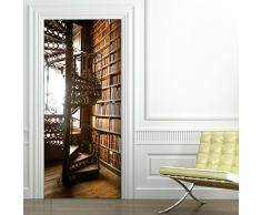 Türtapete selbstklebend TürPoster - BIBLIOTHEK - 10 Motive zur Auswahl