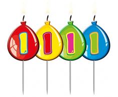 Carpeta 4 Zahlenkerzen * Zahl 10 * ┃ Ballon Design ┃ 10. Geburtstag ┃ Kindergeburtstag ┃ Tisch Deko ┃ Geburtstagskerze ┃ Kerze