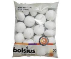 bolsius 103632053702 Schwimmkerzen Wachs weiß, 4,5cm w X 3cm h