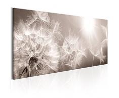 decomonkey Bilder Pusteblume 120x40 cm 1 Teilig Leinwandbilder Bild auf Leinwand Vlies Wandbild Kunstdruck Wanddeko Wand Wohnzimmer Wanddekoration Deko Blumen