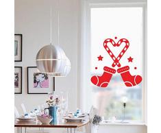 Rote Weihnachtsstiefel-Wandaufkleber-Fenster-Korridor-Portal-Hintergrund-Dekorations-Wandaufkleber