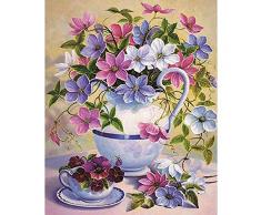 SKYROPNG 1000 Teile Erwachsene Puzzle,Große DIY-Spiele, Pflanzenvase, Personalisierte 3D-Landschaftspuzzles, Pädagogisches Intellektuelles Familienspiel, Kreatives Geburtstagsgeschenk