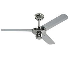 122 cm Deckenventilator Industrial 72268 mit drei Flügeln in der Ausführung Chrom