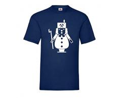 Räuchermann aus Erzgebirge SW Männer T-Shirt Navy S - shirt84.de