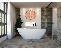 INDIGOS 4052166051767 Wandtattoo w287 Ornament, Orien Wandaufkleber, 96 x 95 cm, braun