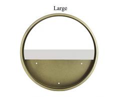 Ferry Modernes Nordic-transparentes Glas Wandvase Kreative Runde Eisen-Kunst-hängender Blumentopf Sukkulente Planter Wandbehang Bonsai: E3 (Large)