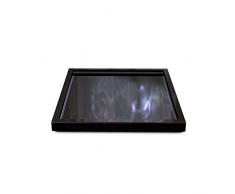 Vladon Dekoschale Aufbewahrung Untersetzer Maya in Schwarz Hochglanz