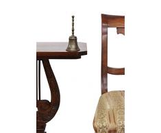 Tischglocke 16cm Handglocke Glocke Schulglocke Antik-Stil Messing